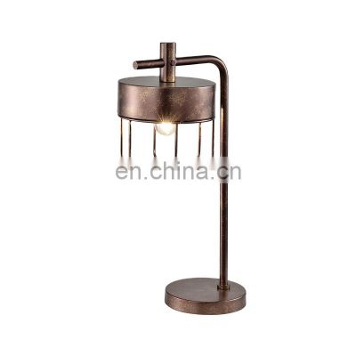 HUAYI Modern Led Desk Lamp Simple Bedroom Decorative Reading Light Metal Table Lamp