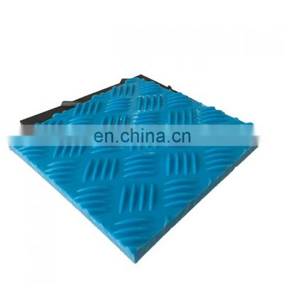 China 4x8 pe sand mat temporary hdpe road mat ground protection mat