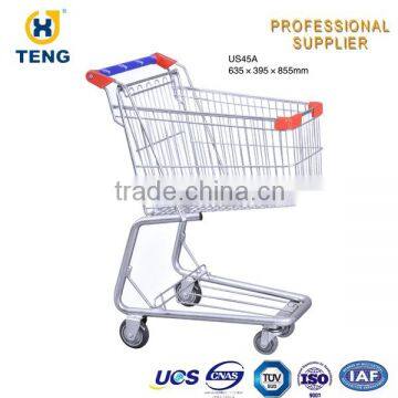 Red Wire Metal Shopping Trolley Price Classical Steel Material Shopping Trolley photo-6