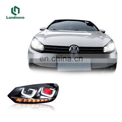 landnovo car accessories headlamp for VW Golf 6 2010-2012 led head lamp assembly