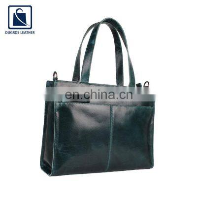 Exclusive Range of Cotton Lining Material Fashion Designer Style Good Quality Wholesale Genuine Leather Handbag for Women
