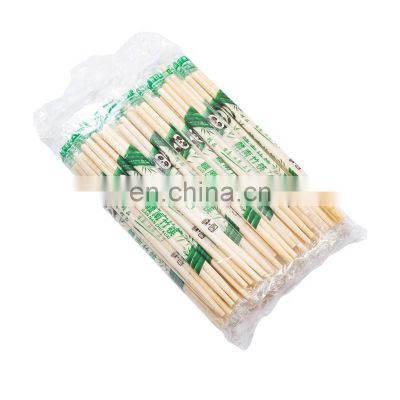 Chinese 20 CM Round Disposable Bamboo Chopsticks With Individual Opp Bag