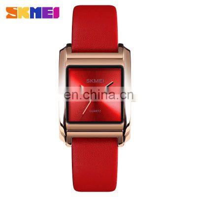 Branded Watches for Girls 1432 Skmei Wholesale Watch Women Luxury Glass Genuine Leather Mini Lady Bracelet