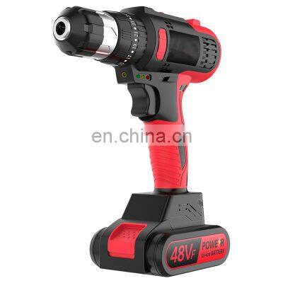 21V Electric Cordless Impact Wrench Mini Drill Screwdriver Lithium Battery Rechargeable Household  DIY Two Speed Power Tools