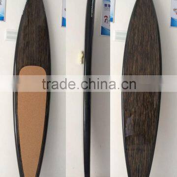 Wood veneer race sup / carbon fiber race paddle board