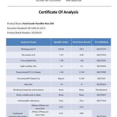 Food Grade Paraffin Wax for Corrugated Packing Carton Boxes/Cardboard photo-2