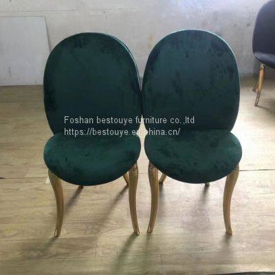Nordic Velvet Gold Stainless Steel Leg Upholstery Modern Leather Designer Dining Chair Chairs For Dining Table photo-4