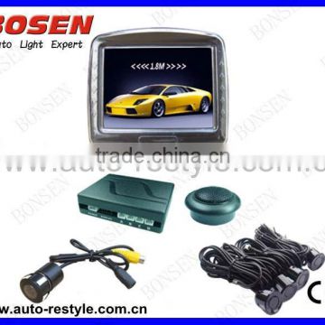 wireless reverse camera and parking sensor TFT vedio display kits