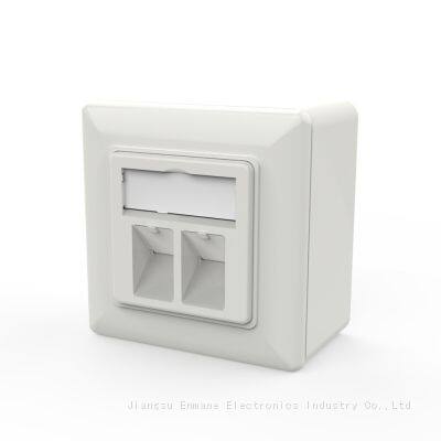 FTP Shileded German Type Rj45 Wallplate for Keystone Modules photo-5