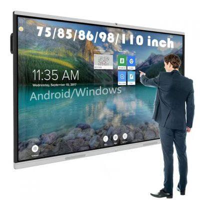 110-inch college teaching integrated computer Smart campus electronic whiteboard education 3D display system 4K display screen