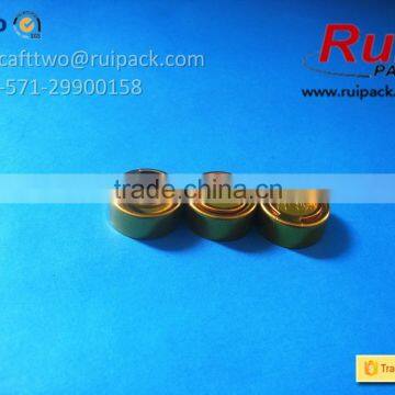 Mini TAB Aluminum Crimp on Cap With Silicone Liner, Metal Alu Snap on Lid With Pull-tab/ring-pull photo-5