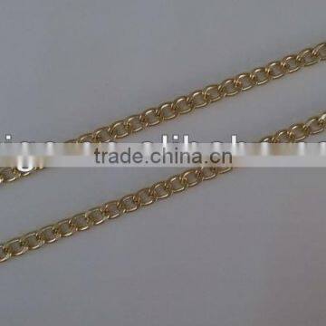 Golden Flut Curb Aluminum Chain