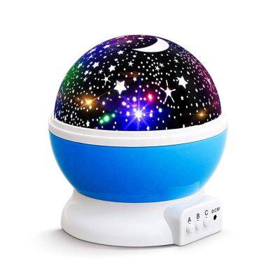 Indoor decor romantic design USB or battery powered dream rotating LED kids star starry led night light projector