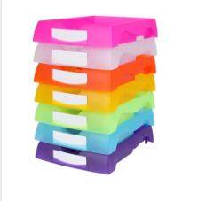 Optical Colorful Plastic Flat Eye Shop Working Job Tray Turnover Case Eyeglasses Accessories Turnover Box