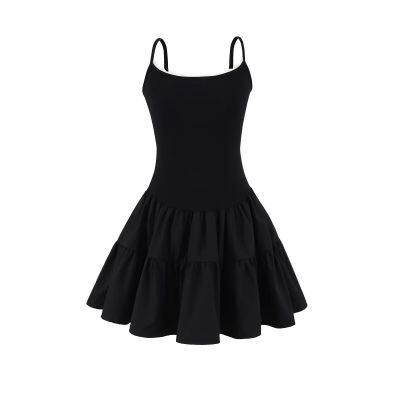 Sweet and Spicy Girl Ballet-style Lace Wrap-around Halter Dress With a Fitted Waist and Elastic Waistband, A-shaped, With a Fluffy Short Skirt and a Charming Atmosphere. photo-2