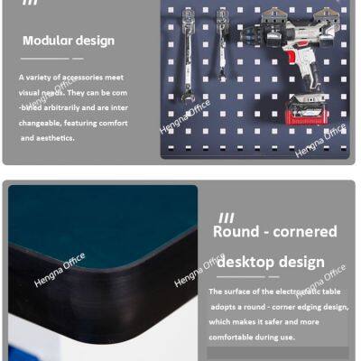 China Factory Wholesales Ergonomic Garage Workbench With Pegboard and Steel Drawers for Private Garages | Home DIY Tool Storage Solution photo-3