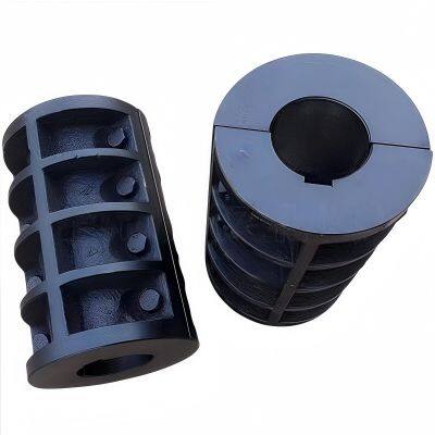 High Torque JQ/JQW Type Clamp Coupling for Motor & Gearbox 45 Steel Jacketed Iron Disc Structure Flexible Rigid OEM Supported photo-2