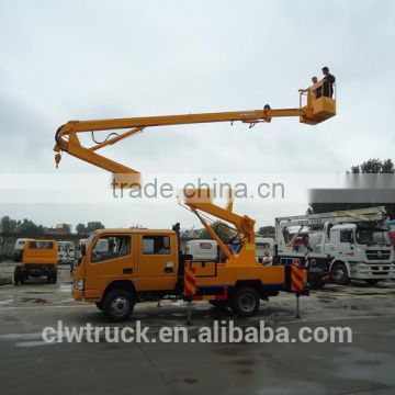 14M Dongfeng crew cab aerial lift platform truck,chinese high lifting platform truck