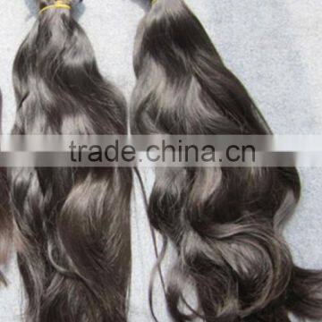 100% India Human Curly Hair Bulk Raw Hair photo-2