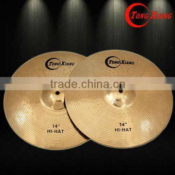 Tongxiang TXD B20 bronze HH Drum Cymbal for sale, Percussion instrument musik