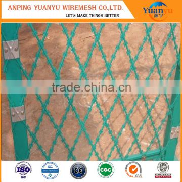 Factory supply pvc coated razor barbed wire (manufacturer)