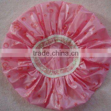pink fashion shower cap beautiful shower cap single layer shower cap