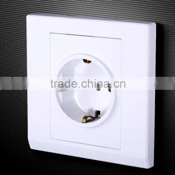 15a White European Wall Socket, Industrial Impact Socket photo-2
