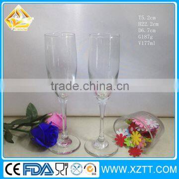 New Promotion 150ml champagne wine glass/180ml high ball wine glass for sale