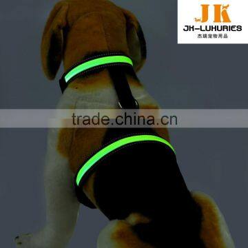 reflective luxury pet harness dog products led dog training clothes