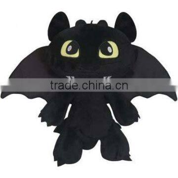 Custom plush toy night fury soft toy animal for sale