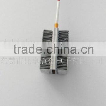 PTC insulative corrugated heating element for small appliances