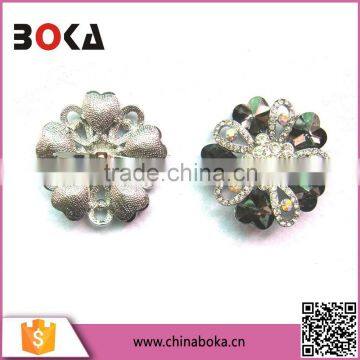 BOKA Round Alloy Flower Rhinestone Buckle for Ladies Sandals