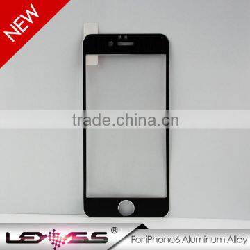 0.2mm Ultra Thin Titanium Alloy Full Cove Clear Gold Tempered Glass Screen Protector For Iphone