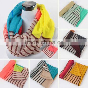 Wholesale Circle Loop Style Fashion Women Muslim Head Scarf Viscose Shawls