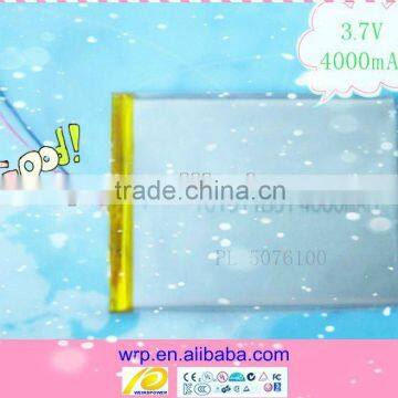 4000mAh 3.7v tablet pc battery for 7",8",9.7",10"etc. tablets