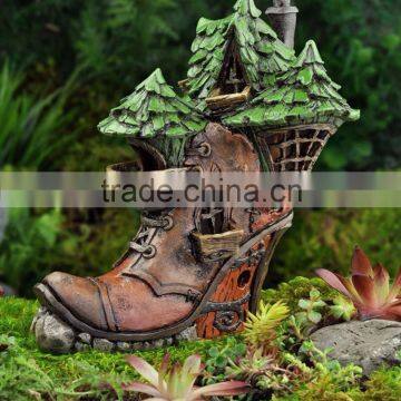 Miniature Ladies Boot Fairy House