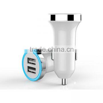 mobile phone car charger 2 port 5v 2.4a dual travel car charger