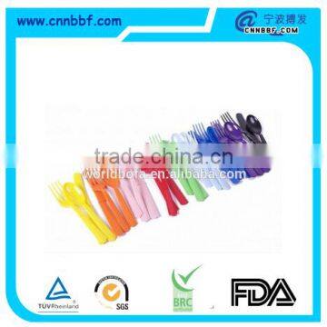 Colorful plastic cutlery