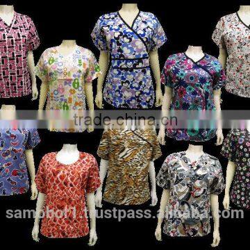 Medical Printed Tops Scrubs Uniforms USA