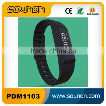 Bluetooth Waterproof Bracelet Pedometer, Touch Key Vibrating Wristband, Smart Wristband With OLED Screen