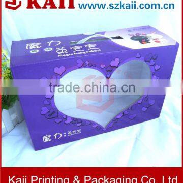 wholesale factory of purple paper box, high quality purple paper box made in China