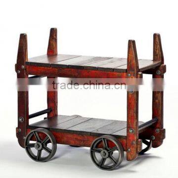 Wooden Coffee Table with wheels ,Royal Indian Coffee Table Jodhpur Style