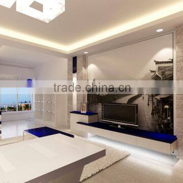 2016 Botton Price for Diamond Shaped 3D Printing Glass for tv Background Wall photo-4