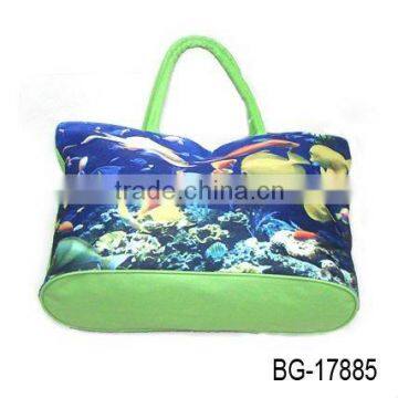 bright green washable beach bags