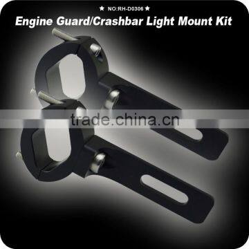 CNC 1 1/5" Handlebar Headlight Mounting Bracket Aluminum Motorcycle Head Light Holder Lamp Bracket Universal For Custom Chopper photo-3