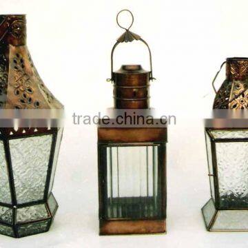 Copper Finish Candle Lantern CCL-115