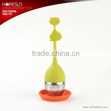 Cat shape tea strainer