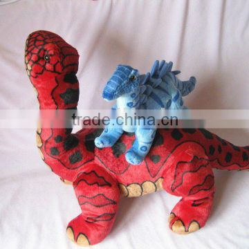 95cm Giant plush Dinosaur red animal toy