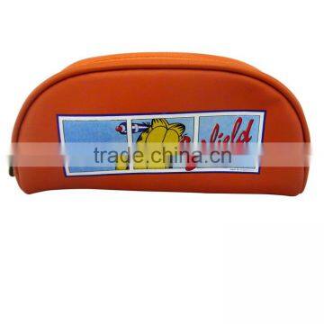 Semicircle Orange color fashion design and resistant bags of Children Pencil case