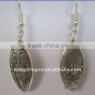 CHINESE TIBET SILVER EARRING EARDROP